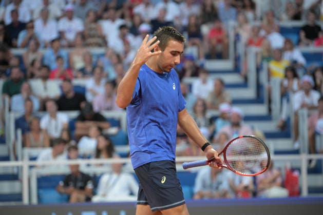 IPA86789934 - Daniel Merida (ESP) during the ATP, Tennis Herren - Plava Laguna Croatia Open in Umag - Merida vs. Dzumhur, International Tennis Match in Umag, Croatia, July 18, 2026  Copyright: xMarcoxTodaro IPAxSportx xx 86789934
