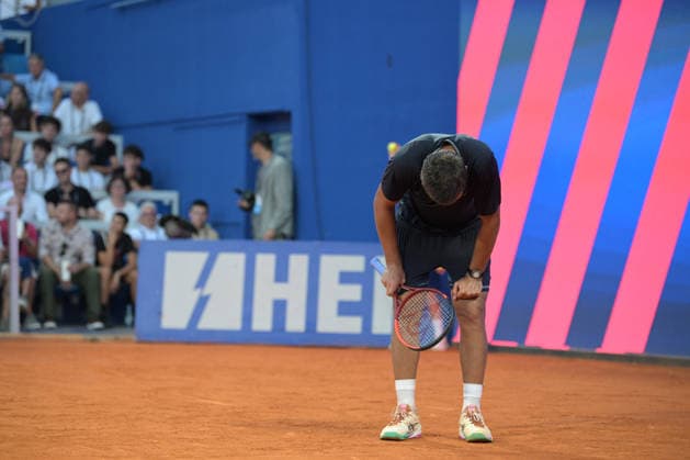 IPA86789942 - Daniel Merida (ESP) during the ATP, Tennis Herren - Plava Laguna Croatia Open in Umag - Merida vs. Dzumhur, International Tennis Match in Umag, Croatia, July 18, 2026  Copyright: xMarcoxTodaro IPAxSportx xx 86789942