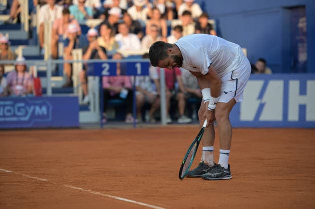 IPA86789946 - Damir Dzumhur (BHI) during the ATP, Tennis Herren - Plava Laguna Croatia Open in Umag - Merida vs. Dzumhur, International Tennis Match in Umag, Croatia, July 18, 2026  Copyright: xMarcoxTodaro IPAxSportx xx 86789946