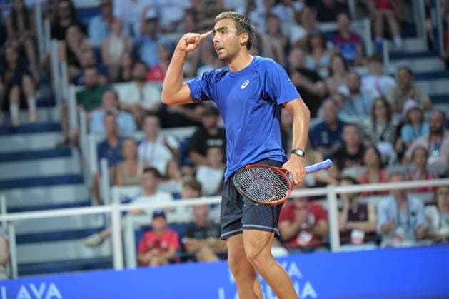 IPA86789948 - Daniel Merida (ESP) during the ATP, Tennis Herren - Plava Laguna Croatia Open in Umag - Merida vs. Dzumhur, International Tennis Match in Umag, Croatia, July 18, 2026  Copyright: xMarcoxTodaro IPAxSportx xx 86789948