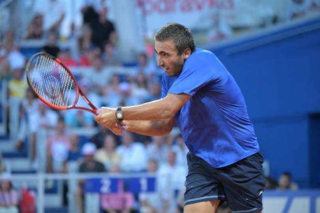 IPA86789949 - Daniel Merida (ESP) during the ATP, Tennis Herren - Plava Laguna Croatia Open in Umag - Merida vs. Dzumhur, International Tennis Match in Umag, Croatia, July 18, 2026  Copyright: xMarcoxTodaro IPAxSportx xx 86789949