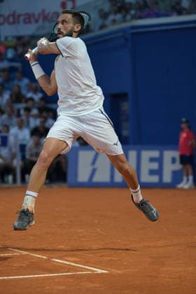 IPA86789960 - Damir Dzumhur (BHI) during the ATP, Tennis Herren - Plava Laguna Croatia Open in Umag - Merida vs. Dzumhur, International Tennis Match in Umag, Croatia, July 18, 2026  Copyright: xMarcoxTodaro IPAxSportx xx 86789960