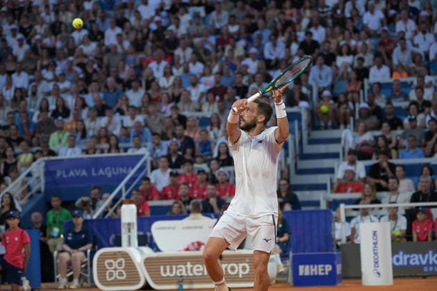 IPA86789961 - Damir Dzumhur (BHI) during the ATP, Tennis Herren - Plava Laguna Croatia Open in Umag - Merida vs. Dzumhur, International Tennis Match in Umag, Croatia, July 18, 2026  Copyright: xMarcoxTodaro IPAxSportx xx 86789961