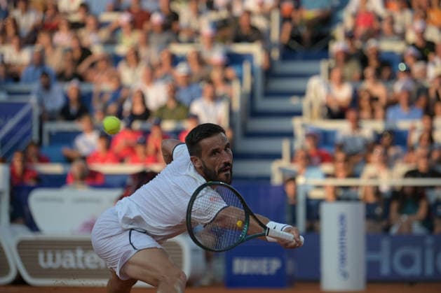IPA86789962 - Damir Dzumhur (BHI) during the ATP, Tennis Herren - Plava Laguna Croatia Open in Umag - Merida vs. Dzumhur, International Tennis Match in Umag, Croatia, July 18, 2026  Copyright: xMarcoxTodaro IPAxSportx xx 86789962