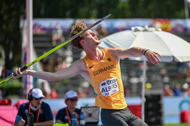U18-Europameisterschaften Leichtathletik, Rieti Italien Quentin Albers (GER SC Potsdam), Speerwurf, U18-Europameisterschaften Leichtathletik, Rieti Italien *** U18 European Athletics Championships, Rieti, Italy; Quentin Albers (GER, SC Potsdam), javelin throw, U18 European Athletics Championships, Rieti, Italy Copyright: xBEAUTIFULxSPORTS DecaxText&Bildx