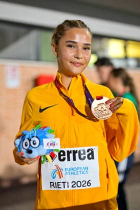 Mila KLEIN (Germany, Berliner SV 1892, 1.500m) ITA, European Atheltics U18 Championships, Athletics, 18.07.2026, ITA, European Atheltics U18 Championships, Athletics, 18.07.2026, *** Mila KLEIN, Germany, Berliner SV 1892, 1,500m, Italy, European Athletics U18 Championships, Athletics, July 18, 2026, ITA, European Athletics U18 Championships, Athletics, July 18, 2026, Copyright: xx