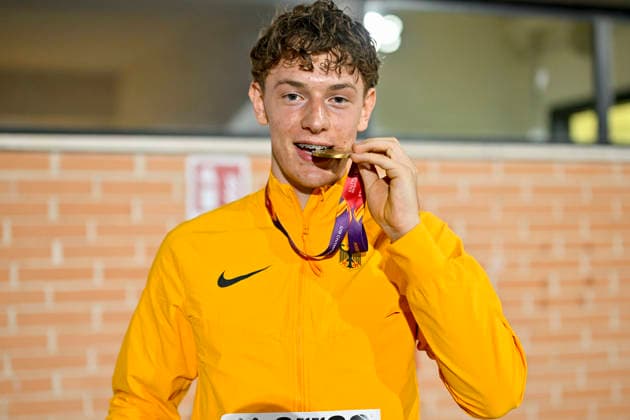Jonathan HUMMEL (Germany, LG Leinfelden-Echterdingen, Stabhochsprung) ITA, European Atheltics U18 Championships, Athletics, 18.07.2026, ITA, European Atheltics U18 Championships, Athletics, 18.07.2026, *** Jonathan HUMMEL, Germany, LG Leinfelden Echterdingen, Pole Vault, ITA, European Athletics U18 Championships, Athletics, July 18, 2026, ITA, European Athletics U18 Championships, Athletics, July 18, 2026, Copyright: xx