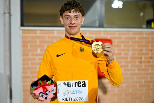 Sport Bilder des Tages Jonathan HUMMEL (Germany, LG Leinfelden-Echterdingen, Stabhochsprung) ITA, European Atheltics U18 Championships, Athletics, 18.07.2026, ITA, European Atheltics U18 Championships, Athletics, 18.07.2026, *** Jonathan HUMMEL, Germany, LG Leinfelden Echterdingen, Pole Vault, ITA, European Athletics U18 Championships, Athletics, July 18, 2026, ITA, European Athletics U18 Championships, Athletics, July 18, 2026, Copyright: xx