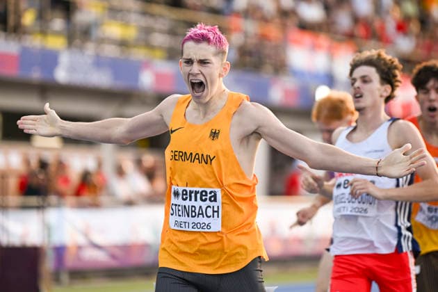 U18-Europameisterschaften Leichtathletik, Rieti Italien Ole Steinbach (GER Dresdner SC), 800m, U18-Europameisterschaften Leichtathletik, Rieti Italien *** U18 European Athletics Championships, Rieti, Italy; Ole Steinbach (GER), Dresdner SC, 800m; U18 European Athletics Championships, Rieti, Italy Copyright: xBEAUTIFULxSPORTS DecaxText&Bildx
