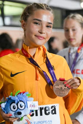 U18-Europameisterschaften Leichtathletik, Rieti Italien Mila Klein (GER Berliner SV), 1500m, U18-Europameisterschaften Leichtathletik, Rieti Italien *** U18 European Athletics Championships, Rieti, Italy; Mila Klein (GER), Berliner SV, 1500m, U18 European Athletics Championships, Rieti, Italy Copyright: xBEAUTIFULxSPORTS DecaxText&Bildx