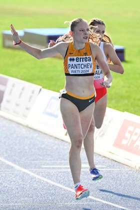 U18-Europameisterschaften Leichtathletik, Rieti Italien Anna Pantchev (LAC Ludwigsburg), 400m, U18-Europameisterschaften Leichtathletik, Rieti Italien *** U18 European Athletics Championships, Rieti, Italy; Anna Pantchev, LAC Ludwigsburg, 400m; U18 European Athletics Championships, Rieti, Italy Copyright: xBEAUTIFULxSPORTS DecaxText&Bildx