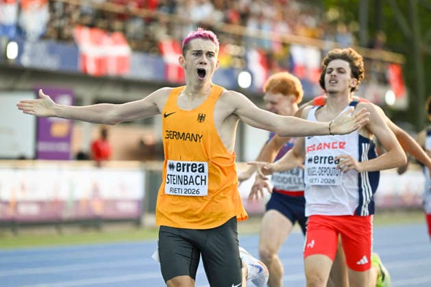 U18-Europameisterschaften Leichtathletik, Rieti Italien Ole Steinbach (GER Dresdner SC), 800m, U18-Europameisterschaften Leichtathletik, Rieti Italien *** U18 European Athletics Championships, Rieti, Italy; Ole Steinbach (GER), Dresdner SC, 800m; U18 European Athletics Championships, Rieti, Italy Copyright: xBEAUTIFULxSPORTS DecaxText&Bildx