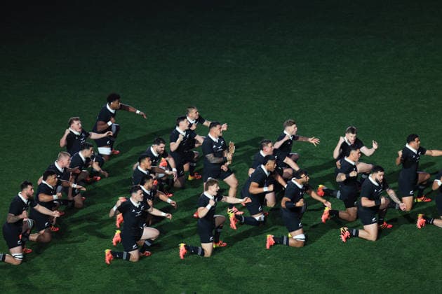 New Zealand All Blacks haka during the Nations Championship match between the New Zealand All Blacks and Ireland, New Zealand All Blacks v Ireland, 2026 Nations Championship rugby union match at Eden Park Stadium, Auckland, New Zealand on Saturday 18 July 2026. Photo: Craig Butland Auckland New Zealand Copyright: xx