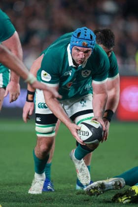 Tadhg Beirne of Ireland during the Nations Championship match between the New Zealand All Blacks and Ireland, New Zealand All Blacks v Ireland, 2026 Nations Championship rugby union match at Eden Park Stadium, Auckland, New Zealand on Saturday 18 July 2026. Photo: Craig Butland Auckland New Zealand Copyright: xx