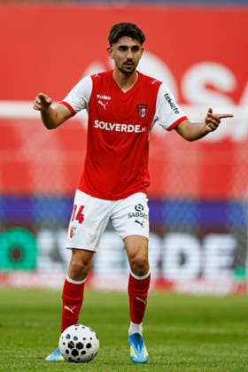 Demir Ege Tiknaz seen during International Friendly, Länderspiel, Nationalmannschaft game between teams of SC Braga and Celta de Vigo (Luis Santos Ball Raw Images) Braga Estadio Municipal de Braga Portugal Copyright: xLuisxSantosx luissantos_braga_celta_2627_3-19