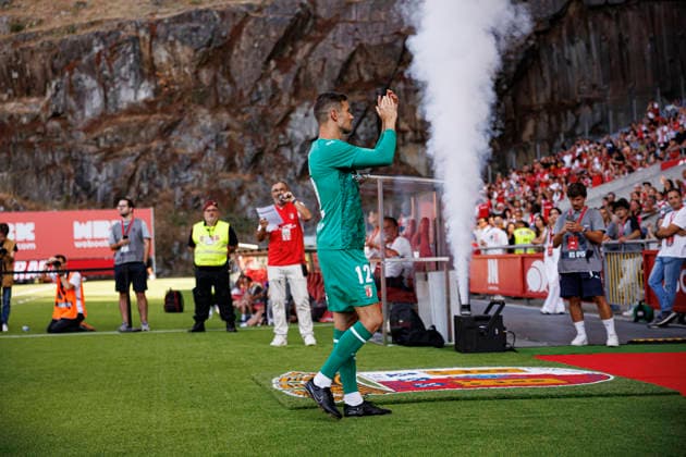 Tiago Sa seen during International Friendly, Länderspiel, Nationalmannschaft game between teams of SC Braga and Celta de Vigo (Luis Santos Ball Raw Images) Braga Estadio Municipal de Braga Portugal Copyright: xLuisxSantosx luissantos_braga_celta_2627_3-2