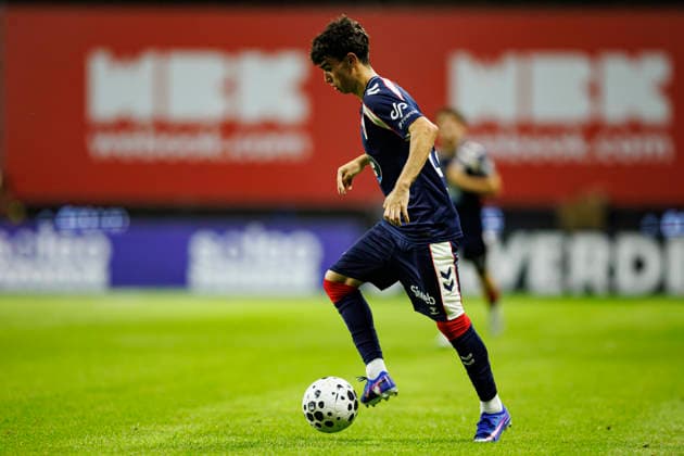 Hugo Alvarez seen during International Friendly, Länderspiel, Nationalmannschaft game between teams of SC Braga and Celta de Vigo (Luis Santos Ball Raw Images) Braga Estadio Municipal de Braga Portugal Copyright: xLuisxSantosx luissantos_braga_celta_2627_3-48