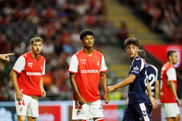 Jonatas Noro seen during International Friendly, Länderspiel, Nationalmannschaft game between teams of SC Braga and Celta de Vigo (Luis Santos Ball Raw Images) Braga Estadio Municipal de Braga Portugal Copyright: xLuisxSantosx luissantos_braga_celta_2627_3-49