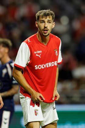 Adrian Bajrami seen during International Friendly, Länderspiel, Nationalmannschaft game between teams of SC Braga and Celta de Vigo (Luis Santos Ball Raw Images) Braga Estadio Municipal de Braga Portugal Copyright: xLuisxSantosx luissantos_braga_celta_2627_3-50