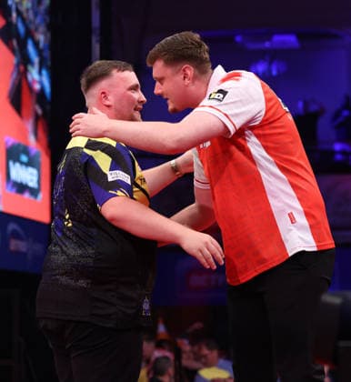 World Matchplay Darts 2026 Luke Littler during the 2026 World Matchplay darts at Winter Gardens, Blackpool, UK on 18 July 2026. Blackpool Winter Gardens UK Editorial use only , Copyright: xChrisxSargeantx PSI-24525-0089