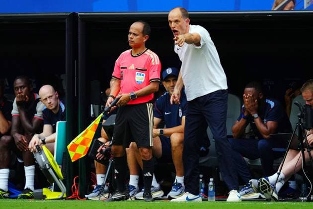 England manager, Thomas Tuchel appeals to the officials France v England, 2026 FIFA World Cup, WM, Weltmeisterschaft, Fussball 3rd Place Final, Football, Miami Stadium, Miami, Florida, USA - 18 Jul 2026Miami Miami Stadium Florida (FL) United States of America  Copyright: xJavierxGarcia Shutterstockx 16995468au