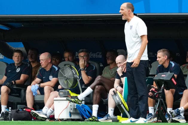 Thomas Tuchel, head coach of England, reacts during a FIFA Men’s World Cup 2026 Bronze Final football match between France and England at Miami Stadium, in Miami Gardens on July 18th 2026 (Photo by Alexandra Fechete SPP)  Copyright: xAlexandraxFechete SPPx Sportspressphoto_SPR193000