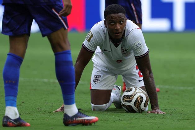 FIFA World Cup, WM, Weltmeisterschaft, Fussball 2026 3rd place playoff - France vs England Ezri Konsa of England looks on during the FIFA World Cup 2026 3rd place playoff match France against England, in Miami, Florida, USA, 18 July 2026. MIAMI United States  Copyright: xCRISTOBALxHERRERA-ULASHKEVICHx