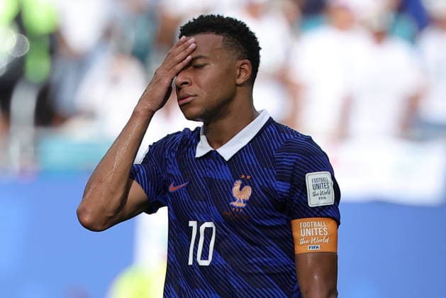 FIFA World Cup, WM, Weltmeisterschaft, Fussball 2026 3rd place playoff - France vs England Kylian Mbappe of France looks on during the FIFA World Cup 2026 3rd place playoff match France against England, in Miami, Florida, USA, 18 July 2026. MIAMI United States  Copyright: xCRISTOBALxHERRERA-ULASHKEVICHx