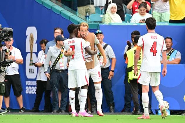 Miami Stadium, Miami (FL), 07 18 2026 - SPORTS WORLD CUP: FRANCE vs. ENGLAND - Saka from England - Match between FRANCE and ENGLAND, valid for the 3rd and 4th place match of the 2026 FIFA World Cup, WM, Weltmeisterschaft, Fussball held at Miami Stadium, in Miami, on the afternoon of this Saturday, July 18 (Photo: Eduardo Carmim Photo Premium SPP) 30930 (Eduardo Carmim SPP)  Copyright: xEduardoxCarmimx xSPPx spp-en-EdCa-eduardo_carmim_photo_premium_494586