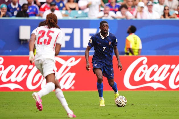 France v England: Bronze Medal Match - FIFA World Cup, WM, Weltmeisterschaft, Fussball 2026 Ousmane Dembele of France in action during the FIFA World Cup 2026 Bronze Medal Match match between France and England at Miami Stadium on July 18, 2026 in Miami Gardens, United States. Miami Gardens FL United States  Copyright: xJosexBretonx originalFilename:bretonhernandez-franceve260718_npcQr.jpg