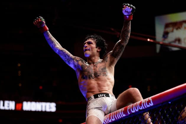 July 18, 2026, Oklahoma City, Oklahoma, United States: TOMMY MCMILLEN and ALBERTO MONTES fight in their 3-round Featherweight bout at UFC Fight Night OKC at the Paycom Center in Oklahoma City, OK. UFC Fight Night Oklahoma City  - ZUMAs346 20260718_zsp_s346_007 Copyright: xAlejandroxSalazarx