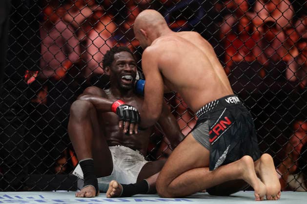 July 18, 2026, Oklahoma City, Oklahoma, United States: JARED CANNONIER and CHRISTIAN LEROY DUNCAN fight in their 3-round Middleweight bout at UFC Fight Night OKC at the Paycom Center in Oklahoma City, OK. Oklahoma City United States - ZUMAs346 20260718_zsp_s346_035 Copyright: xAlejandroxSalazarx