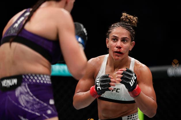 July 18, 2026, Oklahoma City, Oklahoma, United States: TOMMY MCMILLEN and ALBERTO MONTES fight in their 3-round Featherweight bout at UFC Fight Night OKC at the Paycom Center in Oklahoma City, OK. UFC Fight Night Oklahoma City  - ZUMAs346 20260718_zsp_s346_041 Copyright: xAlejandroxSalazarx