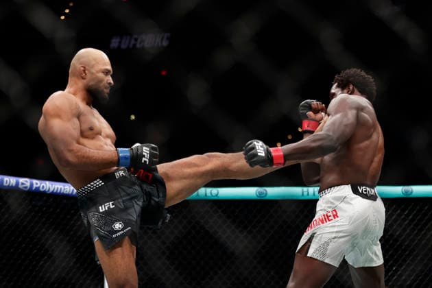 July 18, 2026, Oklahoma City, Oklahoma, United States: JARED CANNONIER and CHRISTIAN LEROY DUNCAN fight in their 3-round Middleweight bout at UFC Fight Night OKC at the Paycom Center in Oklahoma City, OK. UFC Fight Night Oklahoma City  - ZUMAs346 20260718_zsp_s346_048 Copyright: xAlejandroxSalazarx