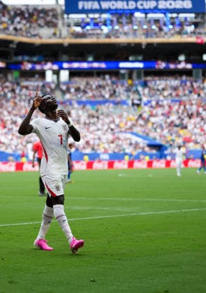 (260719) -- MIAMI, July 19, 2026 -- Bukayo Saka of England celebrates scoring during the bronze final match between France and England at the 2026 FIFA World Cup, WM, Weltmeisterschaft, Fussball in Miami, the United States, July 18, 2026. ) (SP)U.S.-MIAMI-FOOTBALL-FIFA WORLD CUP-BRONZE FINAL-FRA VS ENG HuxXingyu 