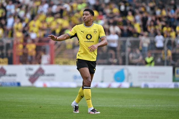 Jobe Bellingham (Borussia Dortmund) 18.07.2026, Fussball 1. Bundesliga, Saison 2026 2027, Testspiel, Rot-Weiß Oberhausen - Borussia Dortmund 1:3 Oberhausen Niederrheinstadion Nordrhein Westfalen Deutschland *** Jobe Bellingham, Borussia Dortmund, July 18, 2026; Soccer, Bundesliga 1, 2026–2027 Season; Friendly Match; Rot-Weiß Oberhausen vs. Borussia Dortmund, 1–3; Oberhausen, Niederrheinstadion, North Rhine-Westphalia, Germany Team2