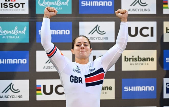 BMX WORLD CHAMPIONSHIPS, Women™s Elite gold medalist Bethany Shriever of Great Britain is seen on the podium during the BMX World Championships at Brisbane SX International BMX Centre in Brisbane, Sunday, July 19, 2026. ( NO ARCHIVING, EDITORIAL USE ONLY BRISBANE QUEENSLAND AUSTRALIA  Copyright: xDARRENxENGLANDx 20260719129431598100