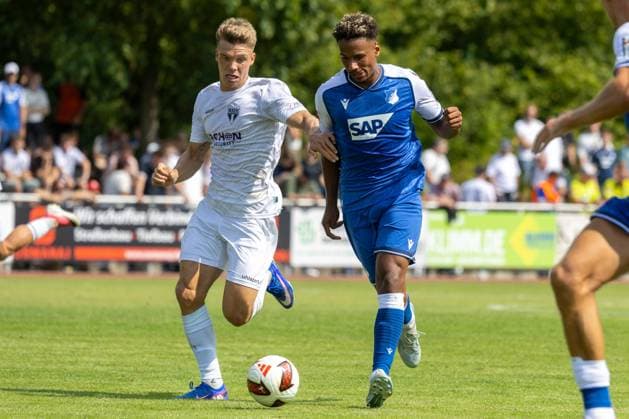 SGV Heilbronn-Freiberg gegen TSG Hoffenheim (Testspiel in Bad Friedrichshall)***Am Ball: Bambase Conte (20, Hoffenheim) *** SGV Heilbronn Freiberg vs. TSG Hoffenheim Friendly Match in Bad Friedrichshall ***Bambase Conte 20, Hoffenheim Copyright: xUdoxHerrmannx
