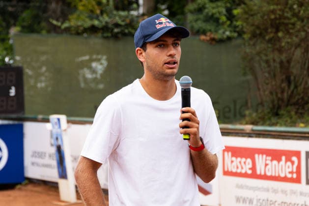 Krefeld, Deutschland 19. Juli 2026: 2. Tennis-Bundesliga Herren - 2026 - HTC Blau-Weiß Krefeld gegen Bremer TC v. 1912 Im Bild: Flavio Cobolli (BWK) HTC Blau Weiß Nordrhein Westfalen *** Krefeld, Germany, July 19, 2026 – 2026 Men’s Tennis Bundesliga: HTC Blau Weiß Krefeld vs. Bremer TC v 1912. Pictured: Flavio Cobolli, BWK HTC Blau Weiß North Rhine-Westphalia Copyright: xFotostandx xGoertzx