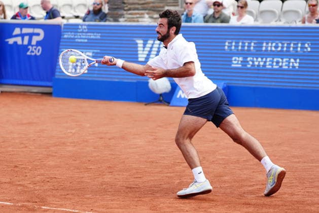 BASTAD, SWEDEN 20260719 Sadio Doumbia and Fabien Reboul during the men s doubles final in the tennis match between Theo Aribage and Francisco Cabral against Sadio Doumbia and Fabien Reboul in the Nordea Open in Bastad. BASTAD SVERIGE x9200x *** BASTAD, SWEDEN 20260719 Sadio Doumbia and Fabien Reboul during the men s doubles final in the tennis match between Theo Aribage and Francisco Cabral against Sadio Doumbia and Fabien Reboul at the Nordea Open in Bastad BASTAD SWEDEN x9200x  Copyright: xBjörnxLarssonxRosvall TTx TENNIS NORDEA OPEN I BASTAD