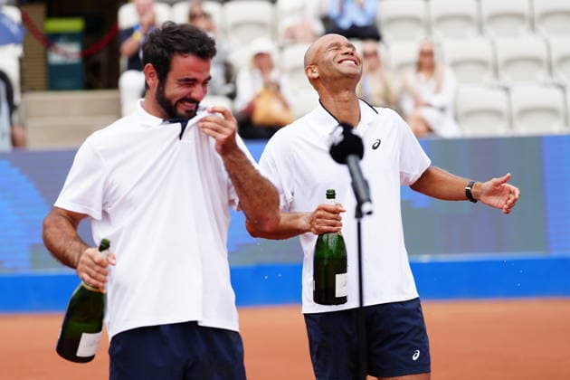 BASTAD, SVERIGE 20260719 Vinnare Fabien Rebou och Sadio Doumbial under herrarnas final i dubbel i tennismatchen mellan Theo Aribage och Francisco Cabral mot Sadio Doumbia och Fabien Reboul i Nordea Open i Bastad. BASTAD SVERIGE x9200x *** BASTAD, SWEDEN 20260719 Winners Fabien Rebou and Sadio Doumbia during the men’s doubles final in the tennis match between Theo Aribage and Francisco Cabral against Sadio Doumbia and Fabien Reboul at the Nordea Open in Bastad BASTAD SWEDEN x9200x  Copyright: xBjörnxLarssonxRosvall TTx TENNIS NORDEA OPEN I BASTAD