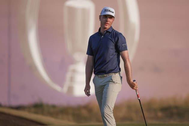 RECORD DATE NOT STATED 18th July 2026; Royal Birkdale Golf Club, Southport, Merseyside, England; The Open Championship Round Three; Ryan Gerard (USA) putting on the 18th green DavidxBlunsden