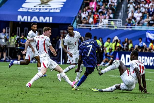 RECORD DATE NOT STATED France and England will compete for 3rd and 4th place in the 2026 World Cup. Miami (USA), 07 18 2026 Football World Cup 2026 France vs England France and England face off for 3rd and 4th place in the FIFA World Cup, WM, Weltmeisterschaft, Fussball 2026, at Miami Stadium, in Miami, this Saturday (18).(Foto: Pedro Paulo Diaz Thenews2 imago images) SPO  Copyright: xPedroxPauloxDiazx