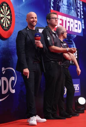 World Matchplay Darts 2026 Lewis Jones during the 2026 World Matchplay darts at Winter Gardens, Blackpool, UK on 19 July 2026. Blackpool Winter Gardens UK Editorial use only , Copyright: xChrisxSargeantx PSI-24526-0014