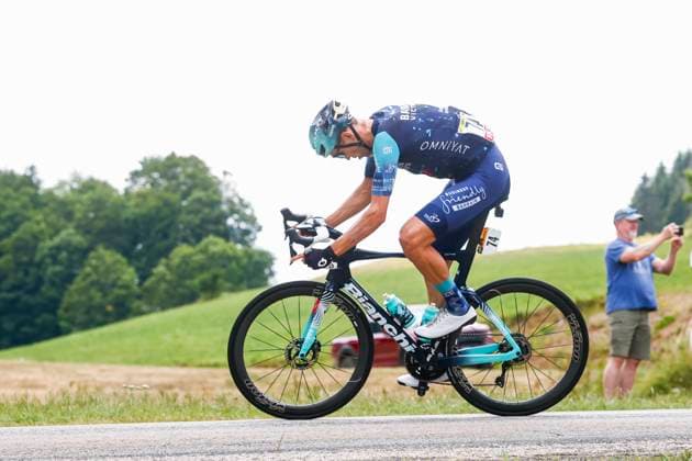 Tour de France 2026 Stage 15 PLATEAU DE SOLAISON, FRANCE - JULY 19 : Gradek Kamil (POL) of Bahrain - Victorious in action during stage 15 of the 113rd edition of Tour de France an UCI World Tour 2.UWT cycling road race stage for Men Elite of 184 km with start in Champagnole and finish in Plateau de Solaison on July 19, 2026 in Plateau de Solaison, France, 19 07 2026 Plateau de Solaison France  Copyright: xLucaxBettinix