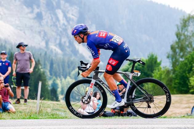 Tour de France 2026 Stage 15 PLATEAU DE SOLAISON, FRANCE - JULY 19 : Markl Niklas (GER) of Team Picnic PostNL in action during stage 15 of the 113rd edition of Tour de France an UCI World Tour 2.UWT cycling road race stage for Men Elite of 184 km with start in Champagnole and finish in Plateau de Solaison on July 19, 2026 in Plateau de Solaison, France, 19 07 2026 Plateau de Solaison France  Copyright: xLucaxBettinix