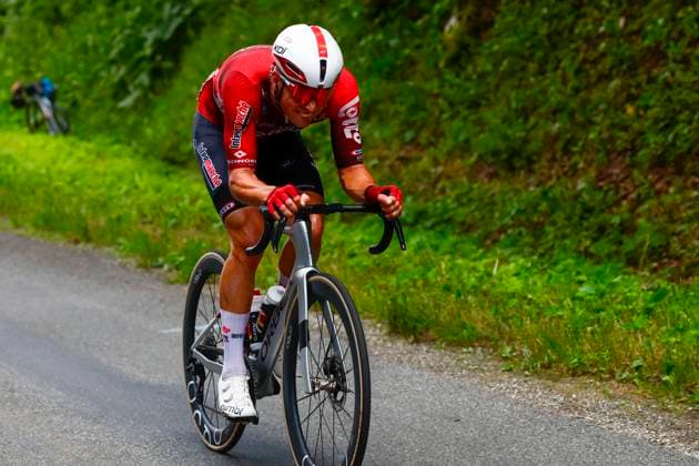 Tour de France 2026 Stage 15 PLATEAU DE SOLAISON, FRANCE - JULY 19 : Rider of Team Lotto Intermarche in action during stage 15 of the 113rd edition of Tour de France an UCI World Tour 2.UWT cycling road race stage for Men Elite of 184 km with start in Champagnole and finish in Plateau de Solaison on July 19, 2026 in Plateau de Solaison, France, 19 07 2026 Plateau de Solaison France  Copyright: xLucaxBettinix