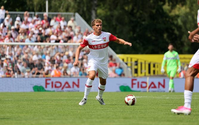 19.07.26 TSG Balingen - VfB Stuttgart Deutschland, Balingen, 19.07.2026, Fussball, Bundesliga, Saison 2026 2027, Testspiel, TSG Balingen - VfB Stuttgart: Grischa Prömel (VfB Stuttgart). *** July 26, 2019 TSG Balingen vs. VfB Stuttgart Germany, Balingen, July 19, 2026, Soccer, Bundesliga, 2026–2027 Season, Friendly Match, TSG Balingen vs. VfB Stuttgart, Grischa Prömel, VfB Stuttgart
