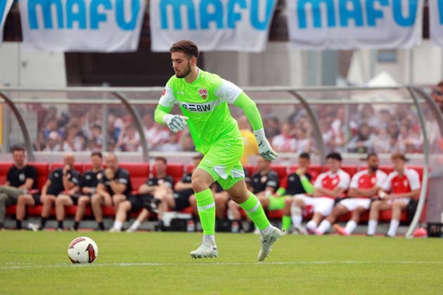 19.07.26 TSG Balingen - VfB Stuttgart Deutschland, Balingen, 19.07.2026, Fussball, Bundesliga, Saison 2026 2027, Testspiel, TSG Balingen - VfB Stuttgart: Dennis Seimen (VfB Stuttgart). *** July 26, 2019 TSG Balingen vs. VfB Stuttgart Germany, Balingen, July 19, 2026, Soccer, Bundesliga, 2026–2027 Season, Friendly Match, TSG Balingen vs. VfB Stuttgart Dennis Seimen VfB Stuttgart