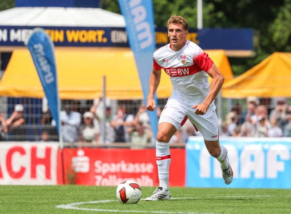 19.07.2026, Deutschland, Balingen, Fußball Bundesliga, Saison 2026 2027, Testspiel, TSG Balingen vs. VfB Stuttgart, Grischa Prömel (VfB) *** July 19, 2026, Germany, Balingen, Bundesliga, 2026–2027 season, Friendly Match, TSG Balingen vs. VfB Stuttgart, Grischa Prömel (VfB)